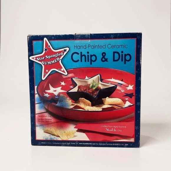 Celebrate with this Tropix Chips and Dip Serving Tray - Brand New in Box - Picture 4 of 11